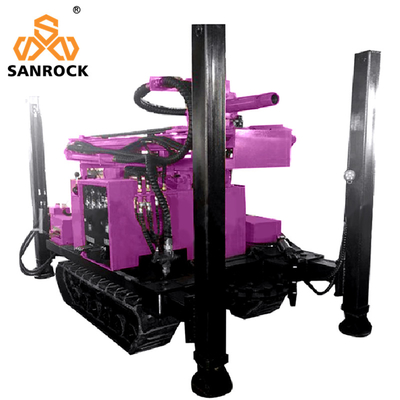 Máquina hidráulica de perfuração de poços Yunnei Motor Crawler Rig de perfuração de poços de água 4800 KG