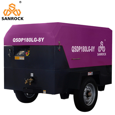 Máquina de compressão de ar de parafuso portátil