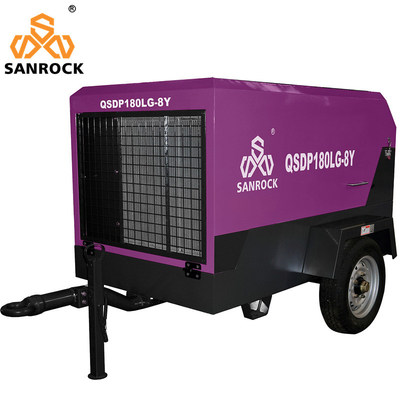 Máquina de compressão de ar de parafuso portátil