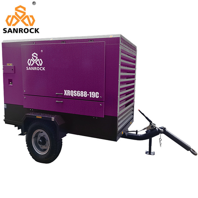 G2*1 G3/4*1 Compressor de ar de parafuso rotativo com motor a diesel Cummins