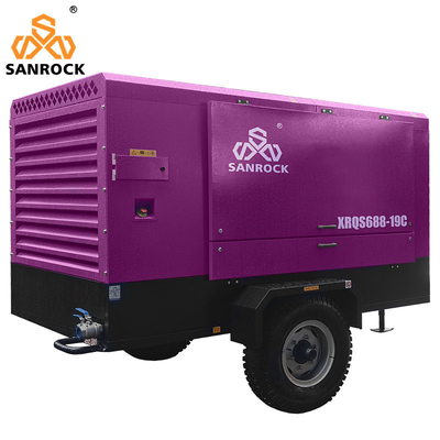 G2*1 G3/4*1 Compressor de ar de parafuso rotativo com motor a diesel Cummins