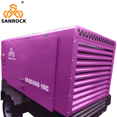 G2*1 G3/4*1 Compressor de ar de parafuso rotativo com motor a diesel Cummins