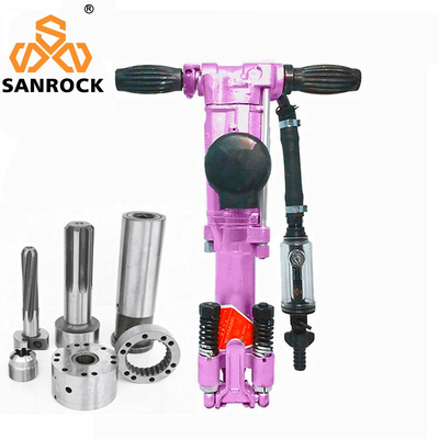 Máquina de perfuração de rocha portátil de mineração Jack Pneumatic Hammer Air Leg Rock Drill Machine