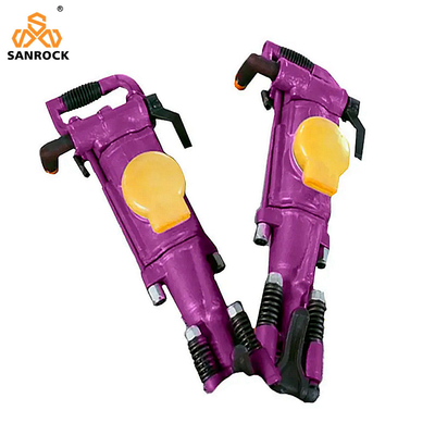 YT24 Máquina de perfuração de rocha pneumática de mineração de pé de ar Jack Hammer Furação de rocha portátil