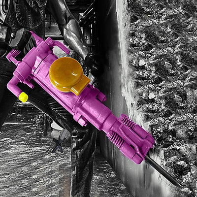 YT24 Máquina de perfuração de rocha pneumática de mineração de pé de ar Jack Hammer Furação de rocha portátil