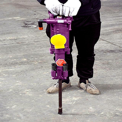 YT24 Máquina de perfuração de rocha pneumática de mineração de pé de ar Jack Hammer Furação de rocha portátil