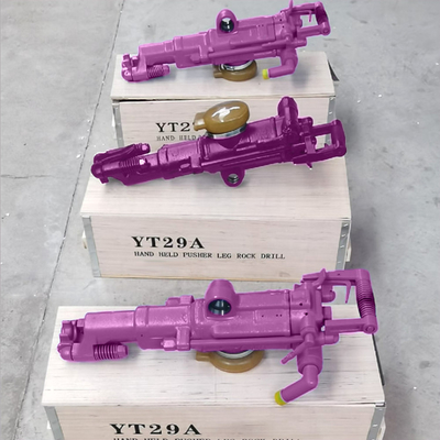 Máquina de perfuração de rocha de mão Jack Hammer Air Leg Mineração Pequena Furação de rocha pneumática