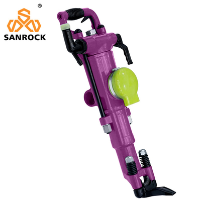 Máquina de perfuração de rocha de mão Jack Hammer Air Leg Mineração Pequena Furação de rocha pneumática