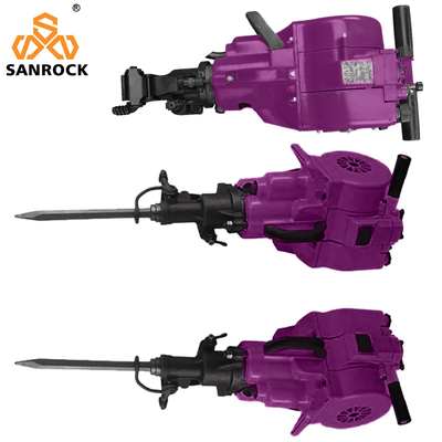 27 kg Petróleo Rock Drill Máquina de perfuração de rocha de combustão interna Jack Hammer manual para construção 746 * 315 * 229mm