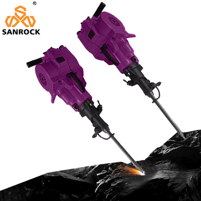 27 kg Petróleo Rock Drill Máquina de perfuração de rocha de combustão interna Jack Hammer manual para construção 746 * 315 * 229mm