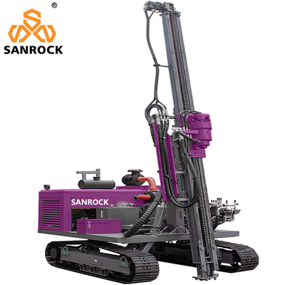 Motor de pilhas solares Equipamento de condução de pilhas hidráulico Máquina de condução de pilhas de parafusos