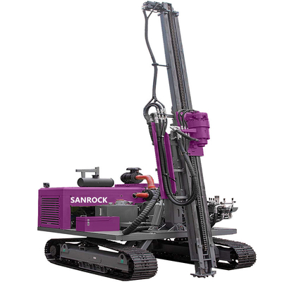 Equipamento de condução de pilhas Trabalho de solo Estação de perfuração de pilhas solares