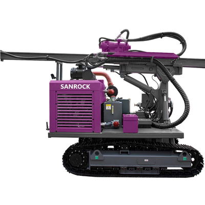 Motor de pilhas solares Equipamento de condução de pilhas hidráulico Máquina de condução de pilhas de parafusos