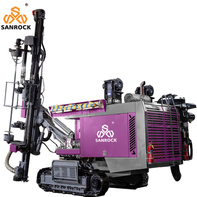8900*2250*2650MM Máquina de perfuração hidráulica Velocidade de deslocamento 1,5-3 km/h para perfuração de buracos de explosão em rochas de mineração