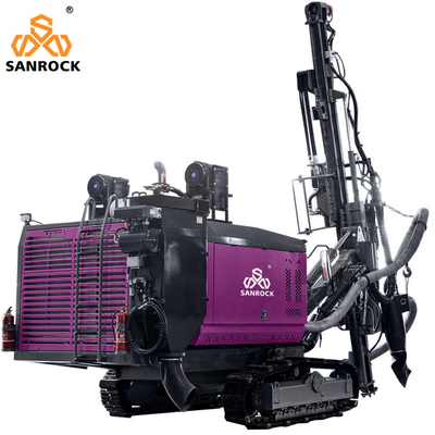 8900*2250*2650MM Máquina de perfuração hidráulica Velocidade de deslocamento 1,5-3 km/h para perfuração de buracos de explosão em rochas de mineração