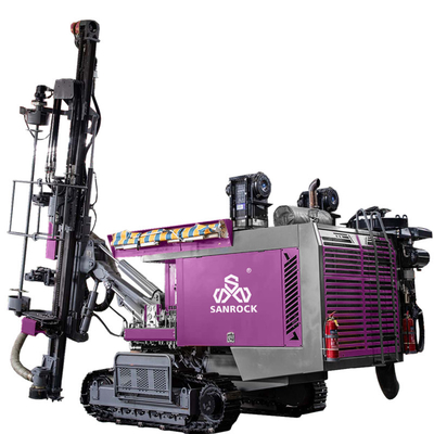 Máquina de perfuração de rocha de exploração de poços de perfuração de minas Potência de 194kw Máquina de perfuração Crawler DTH Máquina de perfuração hidráulica