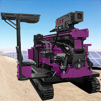 Máquina de condução de pilhas multifunção Máquina portátil de aceleração de pilhas solares