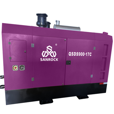 25m3/min Consumo de ar 17bar Compressor de ar de parafuso diesel portátil para máquina de perfuração de poços de água