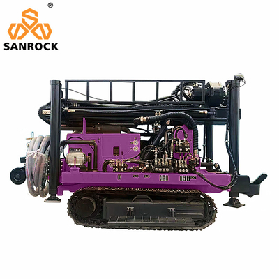 Força de elevação 15T Crawler Water Well Drilling Rig Máquina de perfuração de poços hidráulicos com motor Yuchai