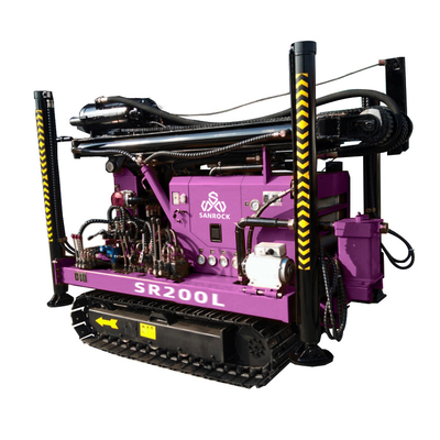 Força de elevação 15T Crawler Water Well Drilling Rig Máquina de perfuração de poços hidráulicos com motor Yuchai