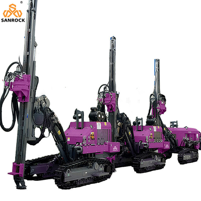 DTH Rig de perfuração de rocha Blast Hole Rig de perfuração profundidade 20m Máquinas de mineração Crawler máquina de perfuração