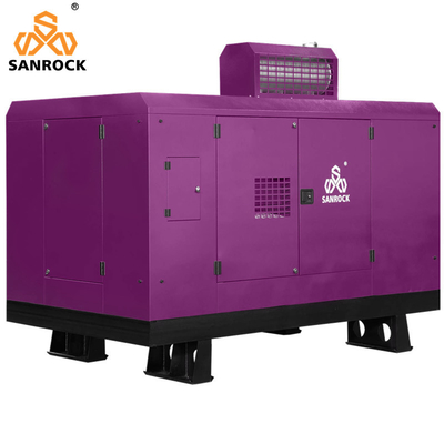 Compressor de ar de parafuso rotativo portátil para mineração de 22 bar Fonte de energia diesel
