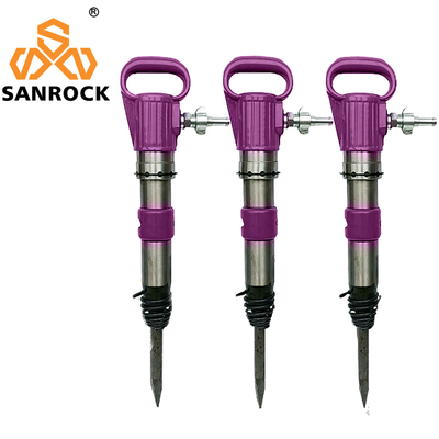 Máquina de perfuração de rocha portátil G11 Jack Hammer pneumático com freqüência de impacto de 18 Hz