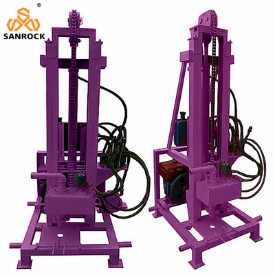 Diâmetro de perfuração de 75-300 mm Máquina hidráulica de perfuração de poços de água para pequenos equipamentos de perfuração de água