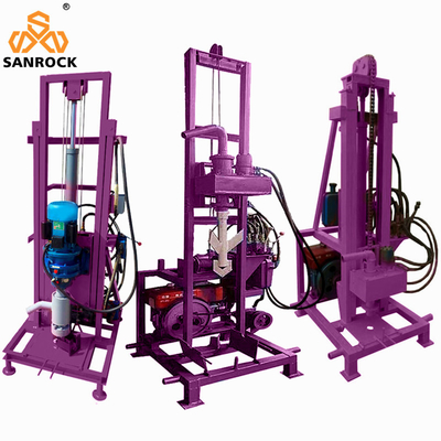 Máquina de perfuração hidráulica portátil para água Máquina de perfuração rotativa para pequenos poços de água 700*700*2500mm