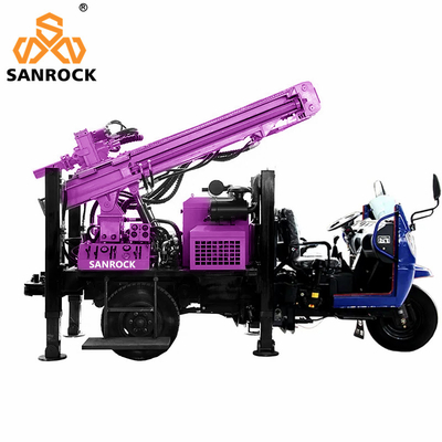 Máquina de perfuração hidráulica de poços de água compacta Rig de perfuração de poços de água com 45-70rpm Velocidade de rotação