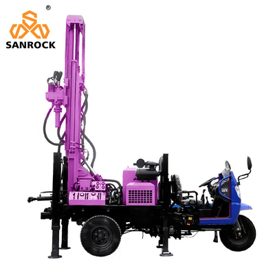 Máquina de perfuração hidráulica de poços de água compacta Rig de perfuração de poços de água com 45-70rpm Velocidade de rotação