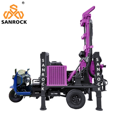 Máquina de perfuração hidráulica de poços de água compacta Rig de perfuração de poços de água com 45-70rpm Velocidade de rotação