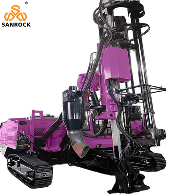 SANROCK Recolha de poeira DTH Rig de perfuração Equipamento de mineração Máquina de perfuração hidráulica Rig de perfuração integrada