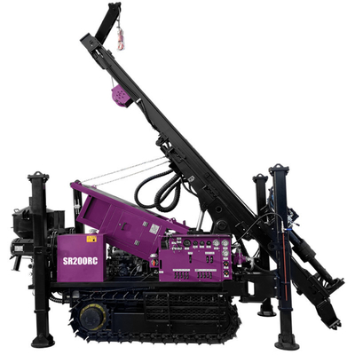 Rig de perfuração portátil de núcleo 75KW Diesel de circulação reversa Rig de perfuração hidráulica Máquina de perfuração de poços