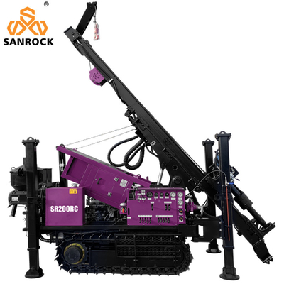 Máquina de perfuração hidráulica de alta mobilidade Força de elevação 10T Equipamento de perfuração do núcleo Circulação inversa RC Rig de perfuração
