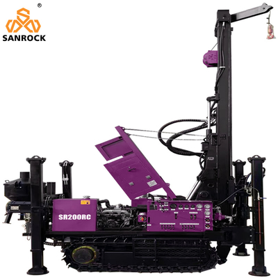 Máquina de perfuração de exploração geológica de circulação reversa RC Rig de perfuração portátil