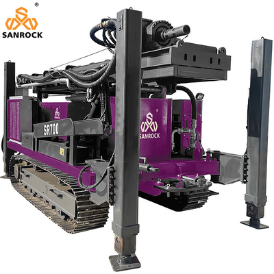 153KW Crawler Water Well Drilling Rig Força de elevação 50T Hydraulic Boring Hole Drilling Rig Máquina de perfuração de água