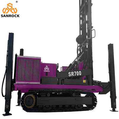 153KW Crawler Water Well Drilling Rig Força de elevação 50T Hydraulic Boring Hole Drilling Rig Máquina de perfuração de água