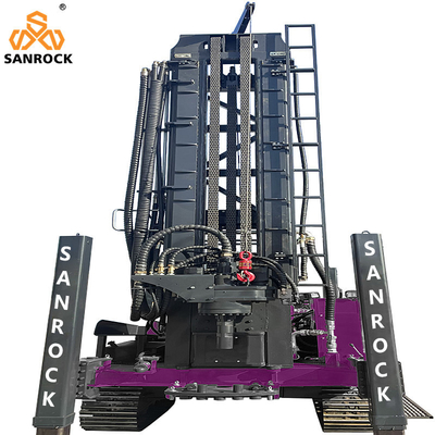 153KW Crawler Water Well Drilling Rig Força de elevação 50T Hydraulic Boring Hole Drilling Rig Máquina de perfuração de água