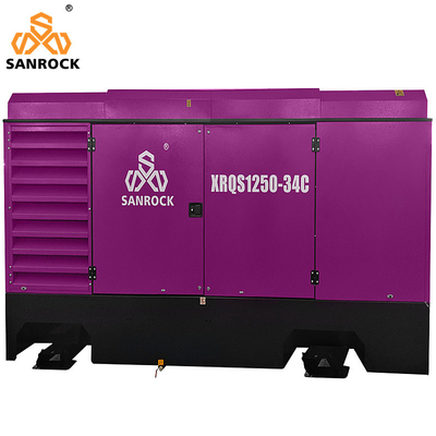 35m3/min SANROCK Compressor de ar de parafuso portátil Máquina de mineração Compressor de ar de parafuso acionado diretamente Para venda