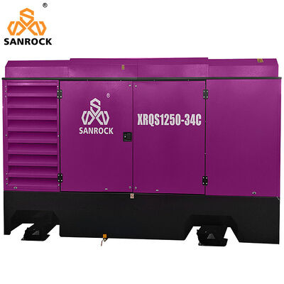 Compressor de ar de parafuso de motor  Máquina de compressor de ar de perfuração de poços de água Compressor de ar portátil