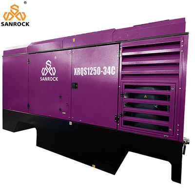 Compressor de ar de parafuso lubrificado Compressor de ar de parafuso rotativo portátil