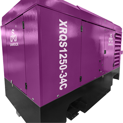 Compressor de ar de parafuso lubrificado Compressor de ar de parafuso rotativo portátil