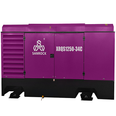 Compressor de ar de parafuso lubrificado Compressor de ar de parafuso rotativo portátil