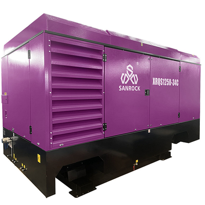 35m3/min SANROCK Compressor de ar de parafuso portátil Máquina de mineração Compressor de ar de parafuso acionado diretamente Para venda