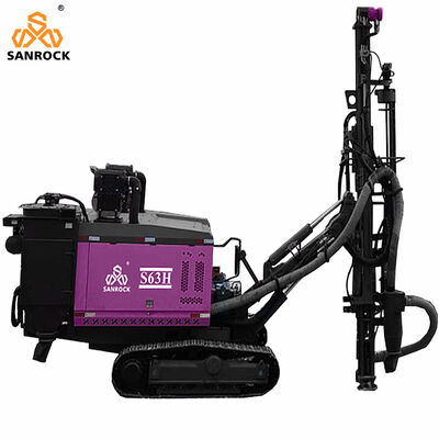 Máquina de perfuração de rocha de exploração de poços de perfuração de minas Potência de 194kw Máquina de perfuração Crawler DTH Máquina de perfuração hidráulica