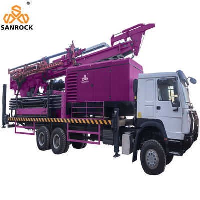 Máquina de perfuração hidráulica de poços de água Força de elevação 22T/25T/47T/57T Máquina de perfuração RC montada em caminhão