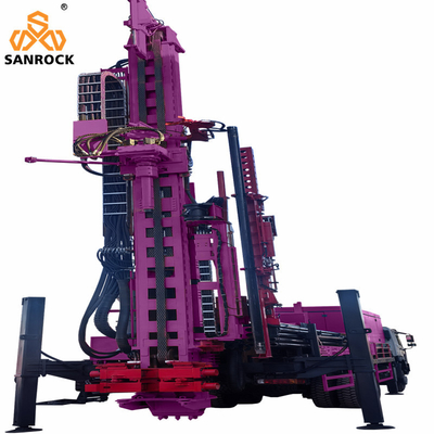 Máquina de perfuração multifunção de circulação inversa, de carga hidráulica completa, montada em caminhão, de perfuração RC