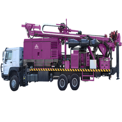 Máquina de perfuração multifunção de circulação inversa, de carga hidráulica completa, montada em caminhão, de perfuração RC