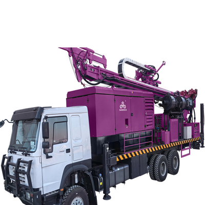 Máquina de perfuração hidráulica de poços de água Força de elevação 22T/25T/47T/57T Máquina de perfuração RC montada em caminhão